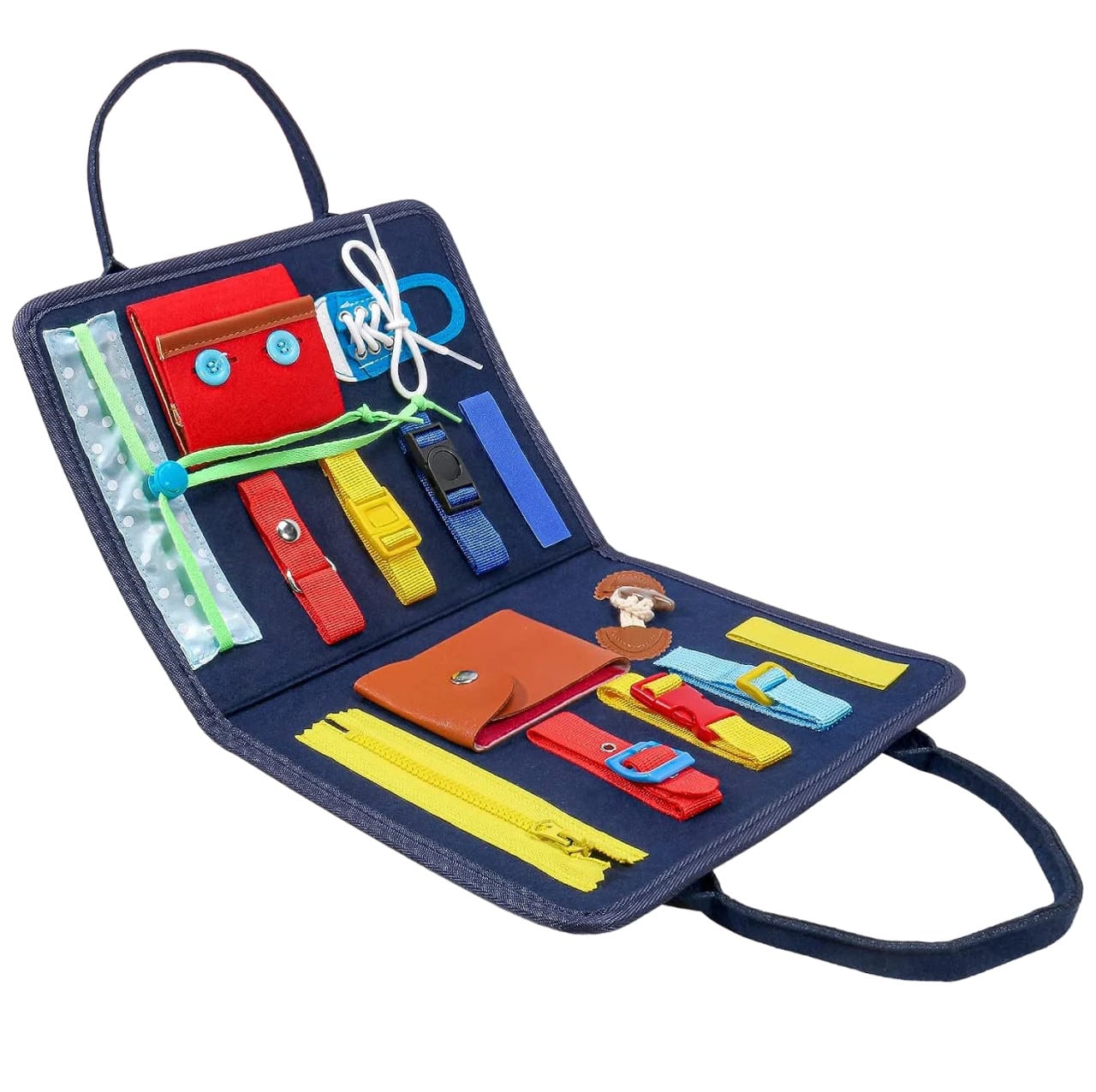 Carte Montessori activitati din pasla, multicolor