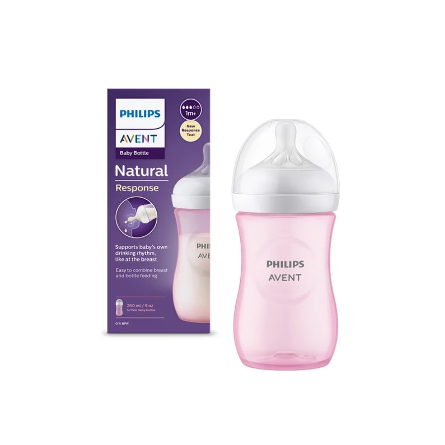 Biberon Natural Response 1+ 260ml Philips Avent, Roz