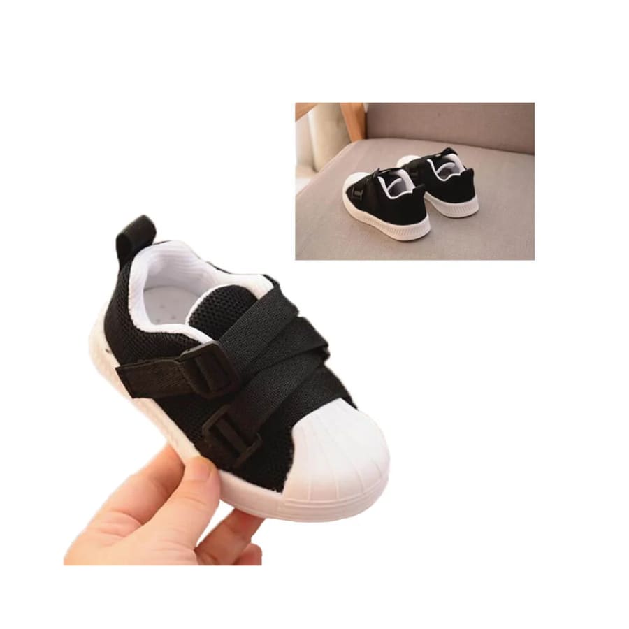 Incaltaminte sport cu talpa flexibila pentru copii, Negru