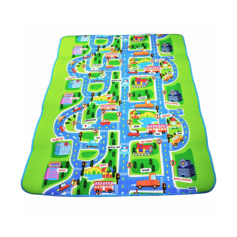 Covor de joaca pentru camera copilului, City, 160x200cm