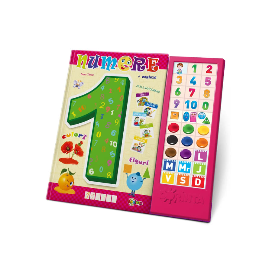 Carte cu sunete - Numere, Engleza+Romana
