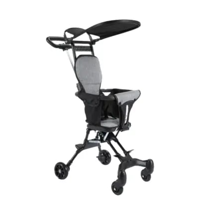 Carucior sport pentru copii pliabil si usor, negru, 6-36 luni, 4kg