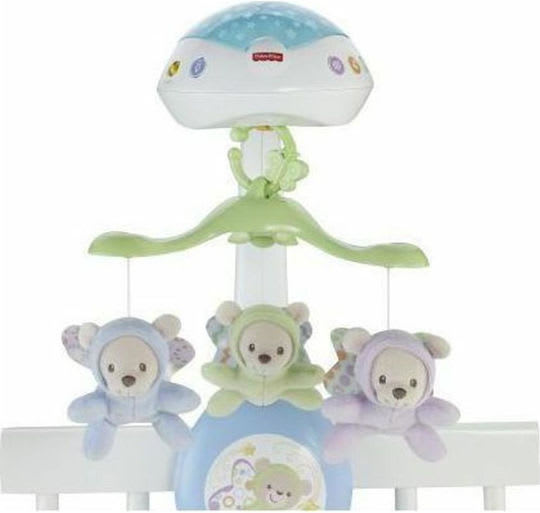 Carusel muzical bebe Fisher-Price cu lumini, sunete si telecomanda