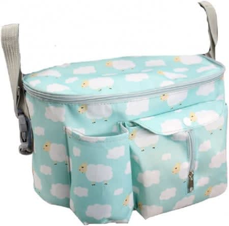 Geanta organizatoare pentru carucior, textil, multicolor