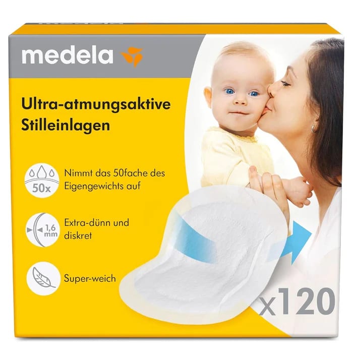 Tampoane de alaptare ultrarespirabile Medela, 120 bucati