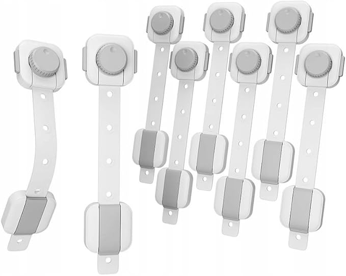 Set 8 sisteme de siguranta pentru mobilier, universale, reglabile