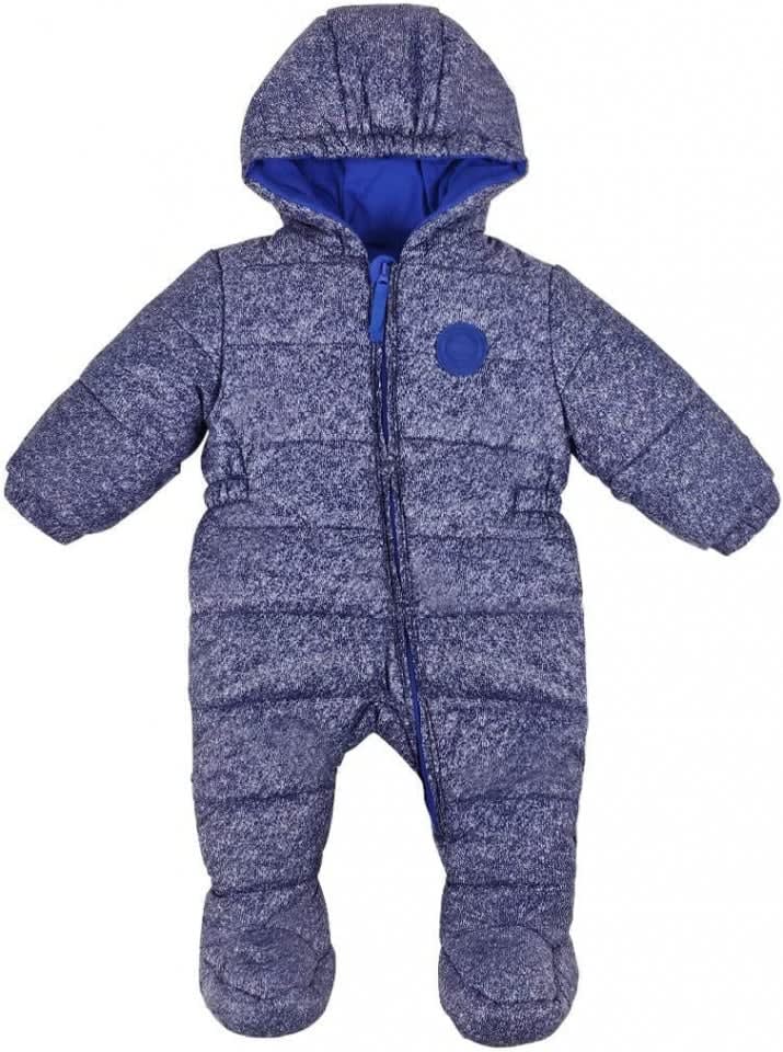 Salopeta cu gluga pentru copii, albastru, 0-3 luni masura 62
