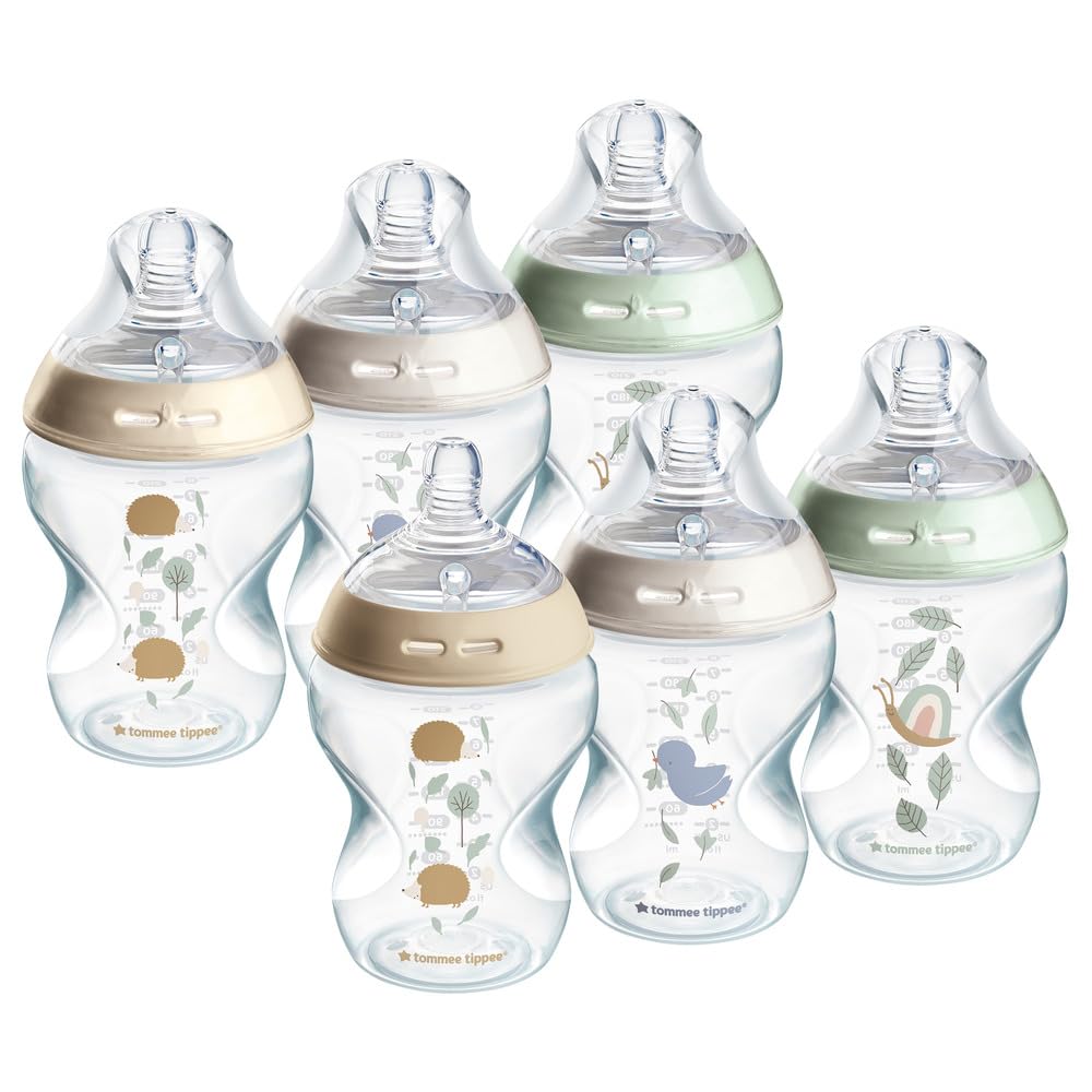 Set 6 biberoane Tommee Tippee Natural Start, 0 luni+, 6x260ml