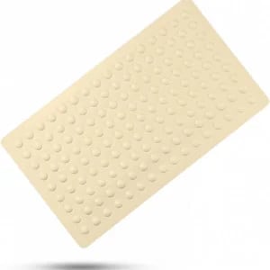 Covoras de dus antiderapant BearTop, silicon, bej – Siguranta si confort in fiecare baie