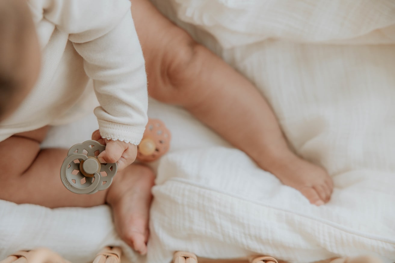 BIBS - Set 2 suzete Boheme Latex, tetina rotunda, 0 luni +-Baby Blue/Island Sea