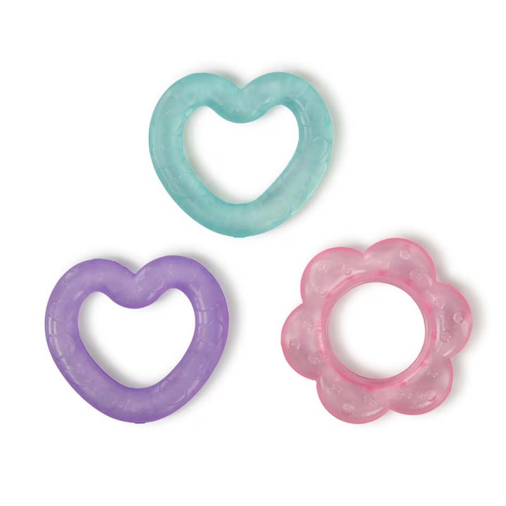 Set jucarii pentru dentitie Bright Starts – Chill & Teethe Pink, 3 forme cu apa