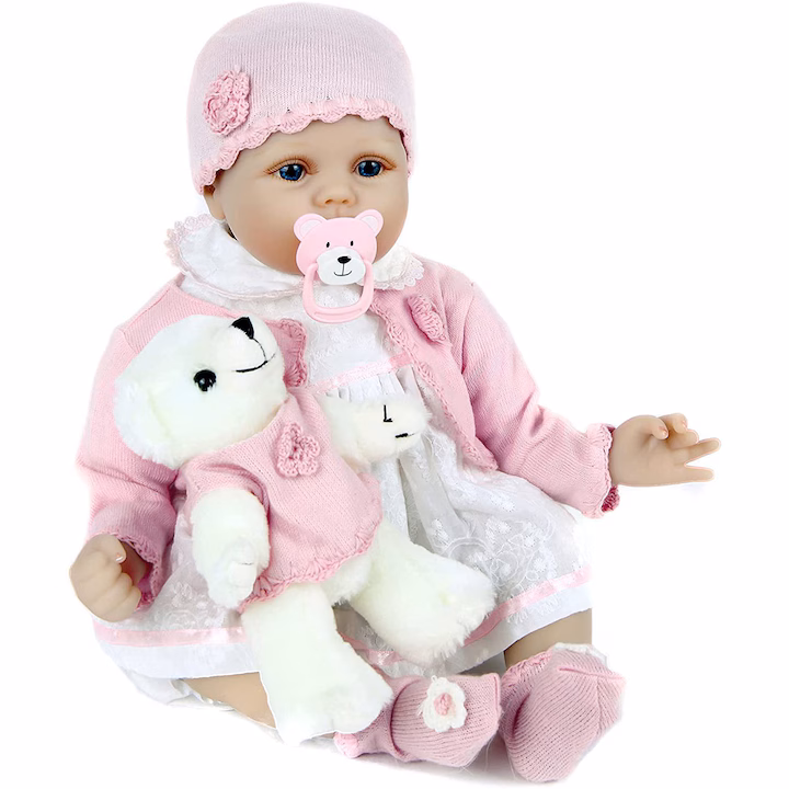 Jucarie bebelus, Vinil, 55 cm, Multicolor, copii 3+