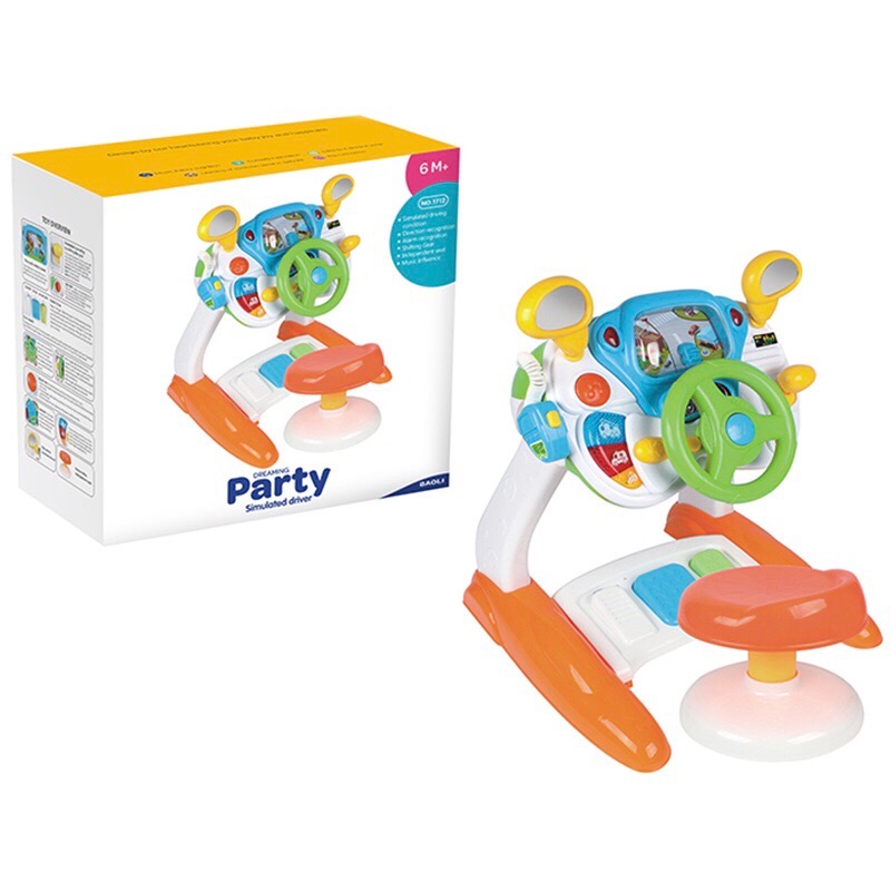 Simulator auto interactiv pentru copii Dreaming Party, 18 luni+