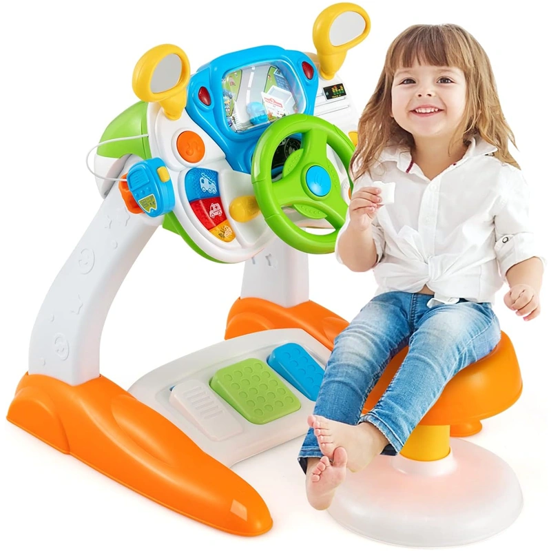 Simulator auto interactiv copii cu sunete si lumini, 18 luni+