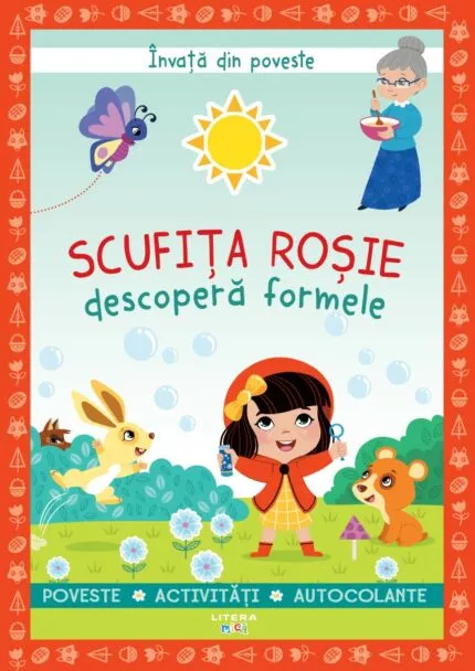 Carte copii interactiva Scufita Rosie forme educativa