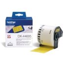 Image du produit pour Brother DK-44605 DirectLabel Étiquettes jaune Papier 62mm x 30,48m pour Brother P-Touch QL/700/800/QL 12-102mm/QL 12-103.6mm