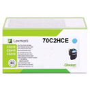 Image du produit pour Original Lexmark 70C2HCE / 702HC Toner cyan