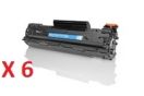 Image du produit pour Pack 6 toners compatibles HP 85A - noir - XL