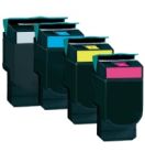 Image du produit pour Pack 4 toners compatibles Lexmark C540 XL - noir cyan magenta jaune - XL