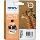 Image du produit pour Epson T0711H - C13T071140H10 Cartouche d'encre noire haute capacité Pack de 2