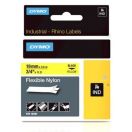 Image du produit pour Dymo 18757 - S0718090 Ruban Ruban nylon noire sur jaune 19mm x 3