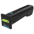 Image du produit pour Original Lexmark 72K2XCE Toner cyan