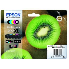 Image du produit pour Epson C13T02G74010 - 202XL Cartouche d'encre multi pack Bk,PhBk,C,M,Y 13,8ml 7,9ml 3x8,5ml UE5 pour Epson XP-6000