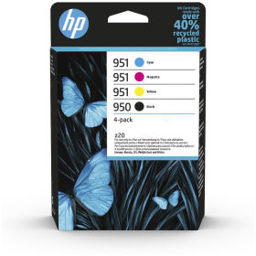 Image du produit pour HP 6ZC65AE - 951/951 Cartouche d'encre multi pack Bk,C,M,Y 24ml + 3x8ml UE4 pour HP OfficeJet Pro 8100/8610/8620