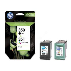 Image du produit pour HP SD412EE - 350+351 Cartouche à tête d'impression multi pack noire + couleur