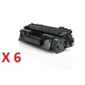 Image du produit pour Pack 6 toners compatibles HP 05A - noir