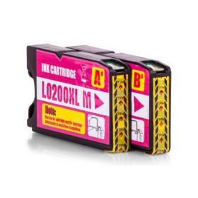 Image du produit pour Pack 2 cartouches compatibles Lexmark 210XL - 14L0176E - magenta - XL