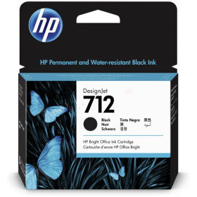 Image du produit pour HP 3ED71A - 712 Cartouche d'encre noire 80ml pour HP DesignJet T 200