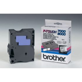 Image du produit pour Brother TX141 P-Touch noire sur Transparent 18mm x 15m pour P-Touch