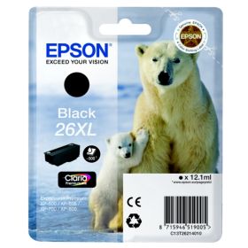 Image du produit pour Epson 26XL - C13T26214010 Cartouche d'encre noire XL