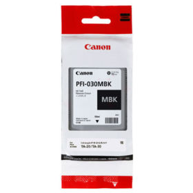 Image du produit pour Canon 3488C001 - PFI-030MBK Cartouche d'encre noire mate 55ml pour Canon imagePROGRAF TA-20