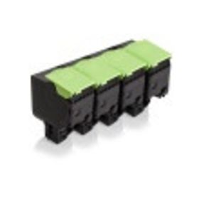 Image du produit pour Pack 4X toner compatible Lexmark 80C2SK0 / 802SK - CMYK - 4500 pages