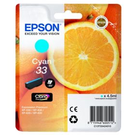 Image du produit pour Original Epson C13T33424012 / 33 Cartouche d'encre cyan