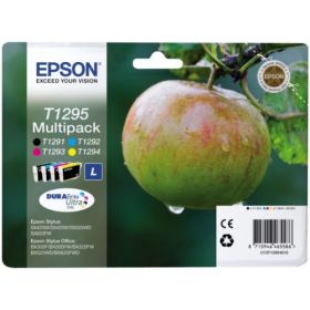 Image du produit pour Epson T1295 - C13T12954010 Pack 4 cartouches noire, cyan, magenta, jaune