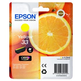 Image du produit pour Original Epson C13T33444010 / 33 Cartouche d'encre jaune