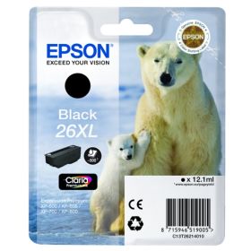 Image du produit pour Original Epson C13T26214010 / 26XL Cartouche d'encre noire