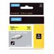 Image du produit pour Dymo 18052 - S0718270 Heat Shrink Tubes noire / jaune 6mm x 1