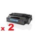 Image du produit pour Pack 2 toners compatibles HP 53X (Q7553X) - noir