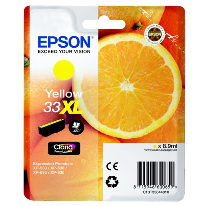 Epson C13T33644010 - 33XL Cartouche d'encre jaune