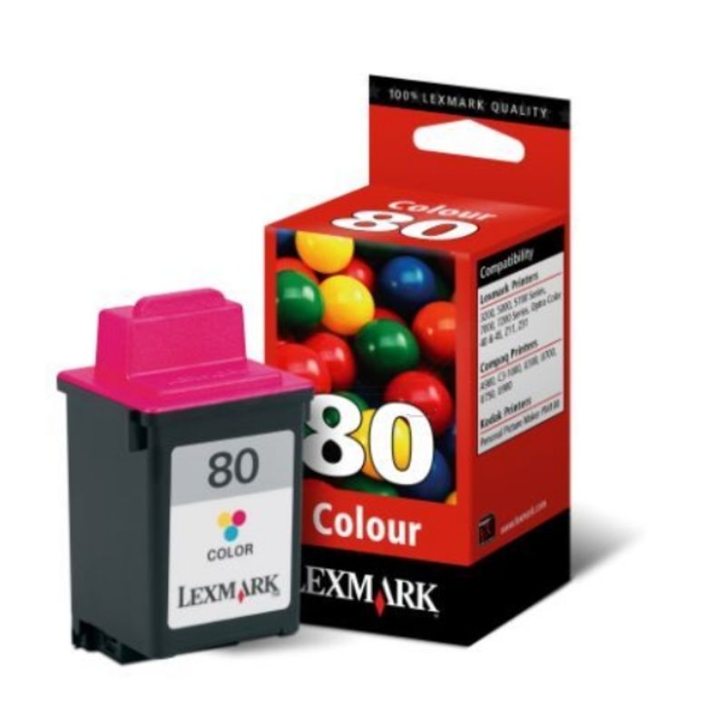 Lexmark 80 - 12A1980E Cartouche couleur