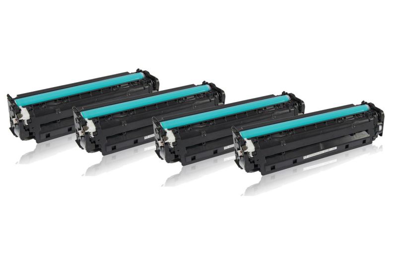 Pack 4X toner compatible HP CE410A / 305A - CMYK - 11800 pages