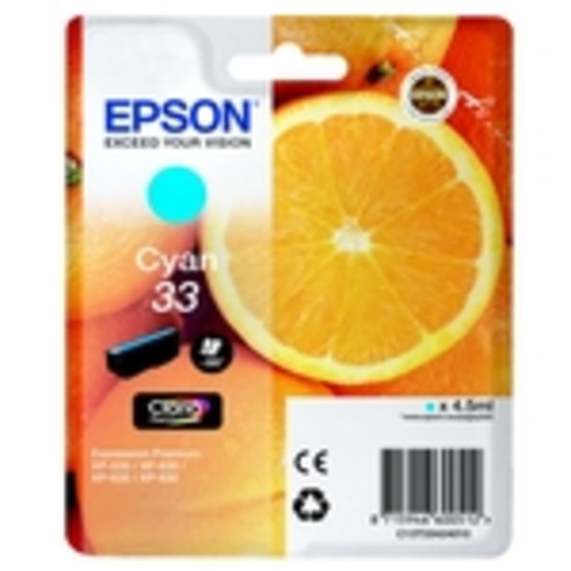 Original Epson C13T 33424022 / 33 Cartouche d'encre cyan