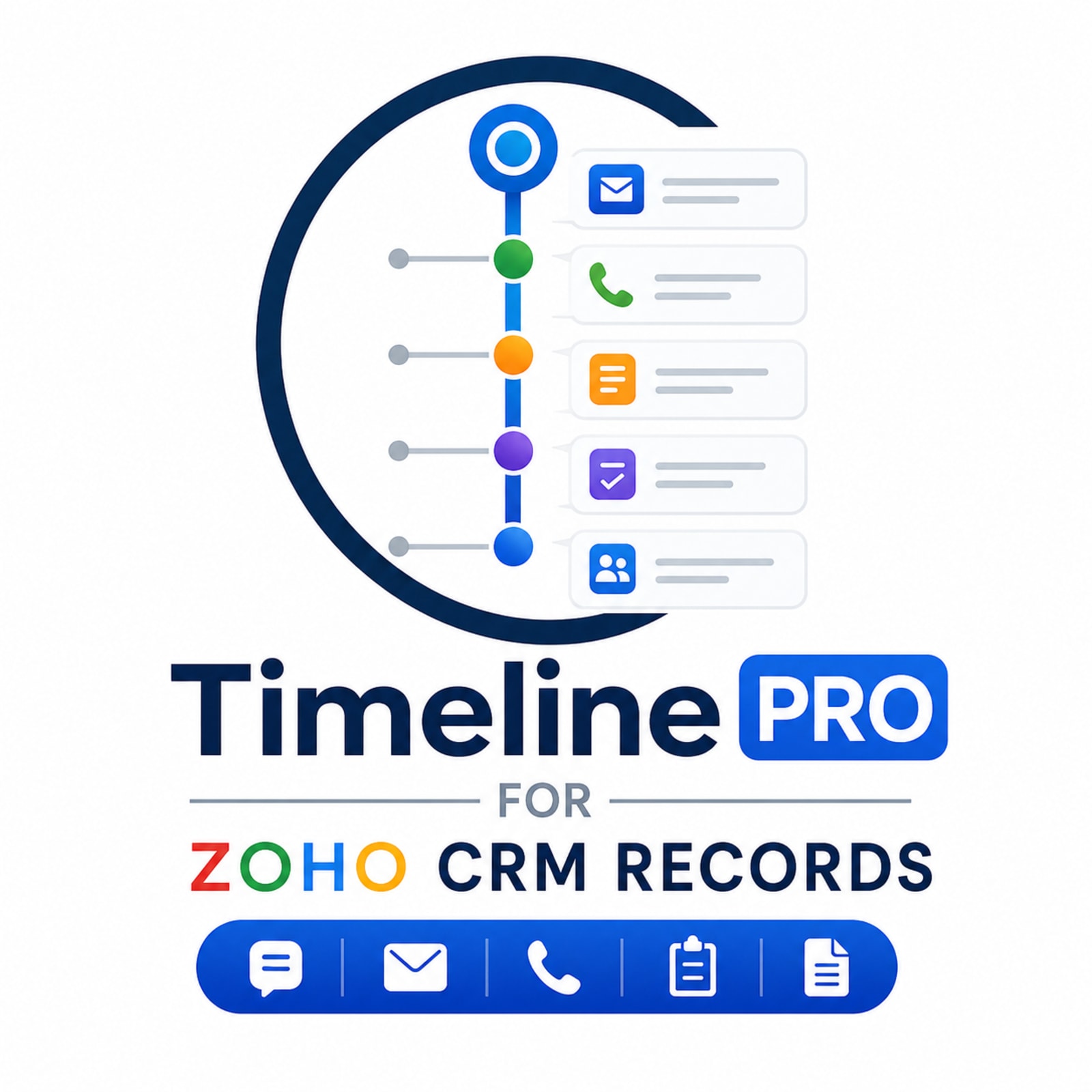 Timeline Pro For Zoho CRM Records