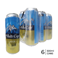 White Cap Lager 6x 500ml Can
