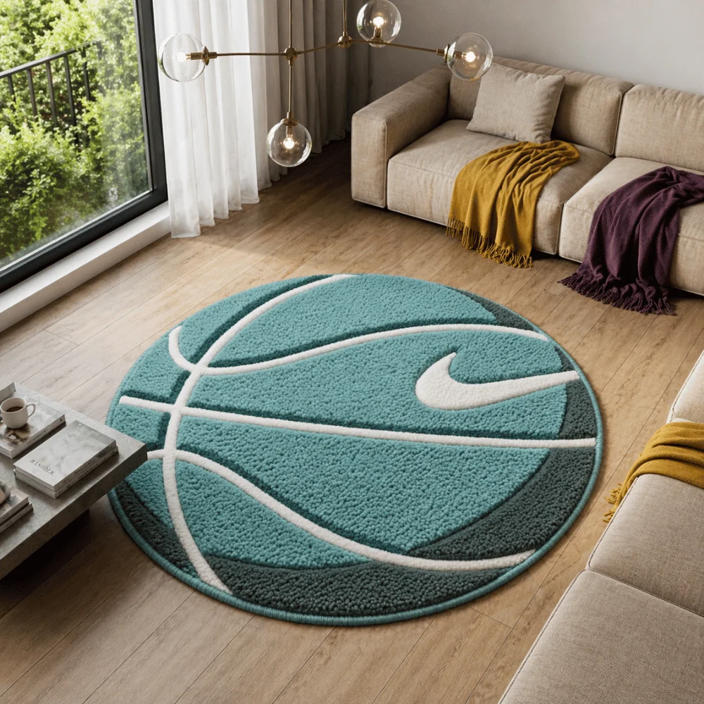 Basket Ball: The Court Classic Round Rug