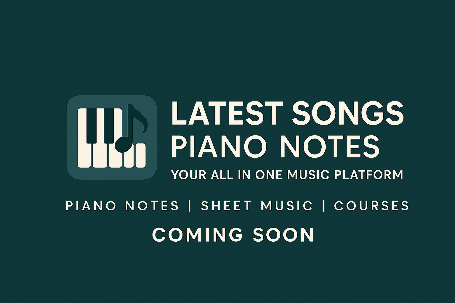 Latest Songs Piano Notes Logo